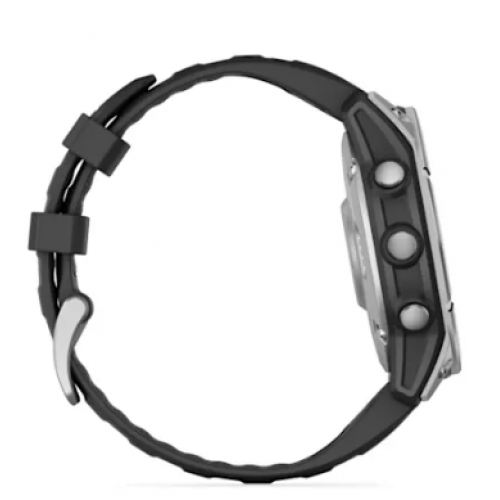 Garmin fenix E 47 mm AMOLED Stainless Steel/Black remen
